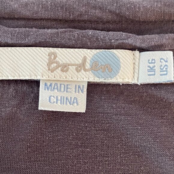 Boden Women’s Open Front Cardigan in Mauve, Size 2 - Picture 3 of 5